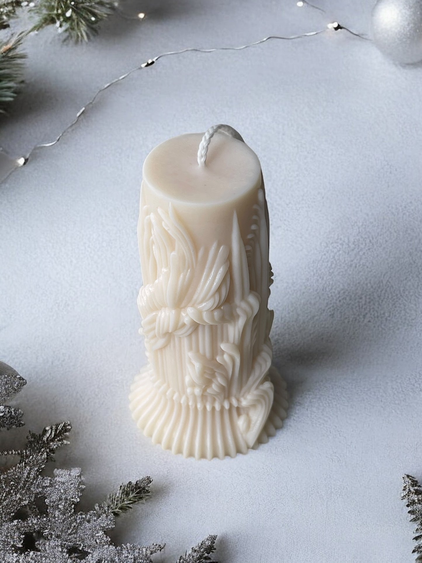 DECORATIVE CANDLE - CHRISTMAS PILLAR CANDLE