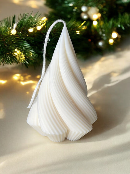 DECORATIVE CANDLE - SMALL TWIST CHRISTMAS TREE