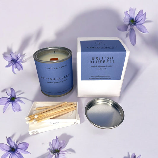 British Bluebell Wood Wick Candle