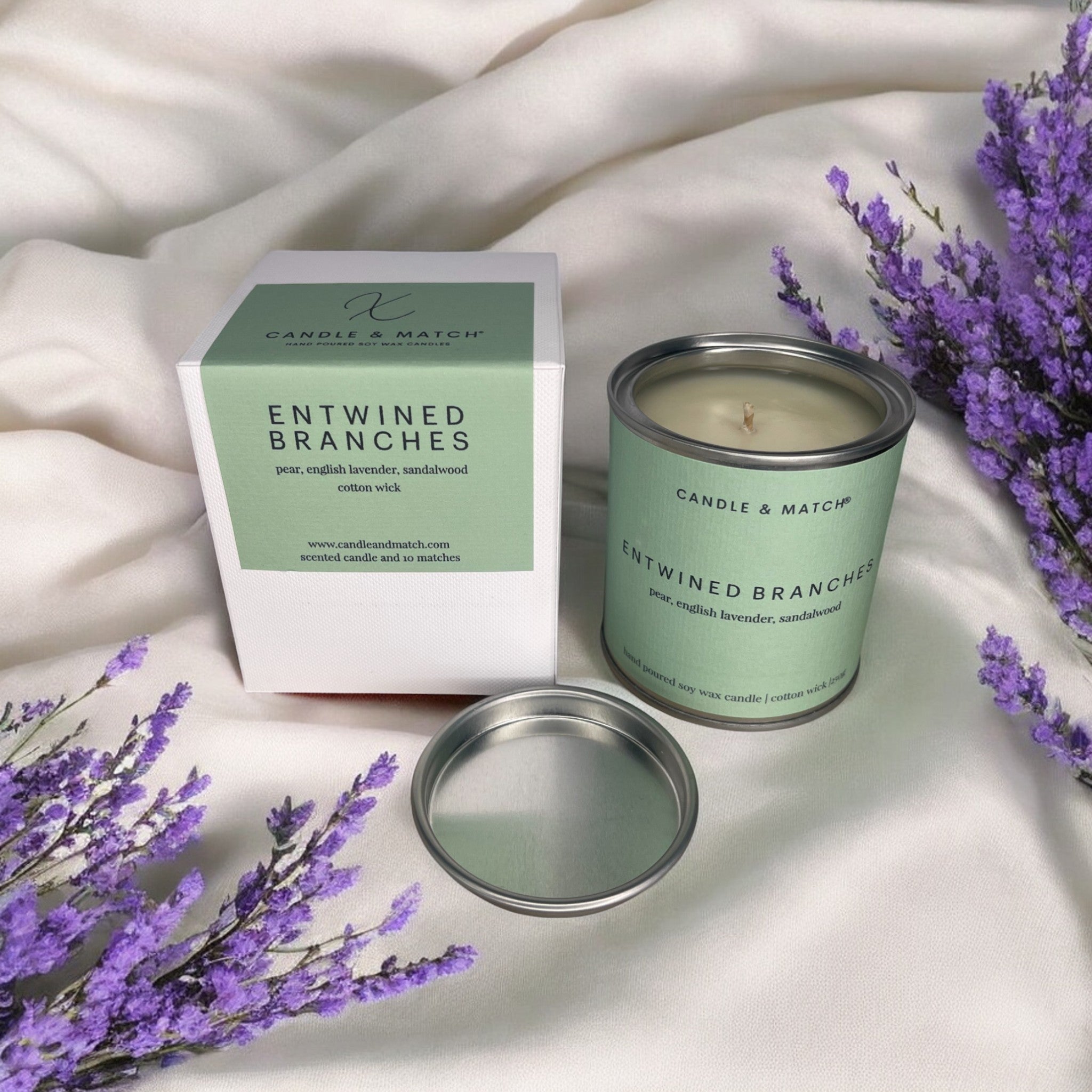 Entwined Branches Cotton Wick Candle